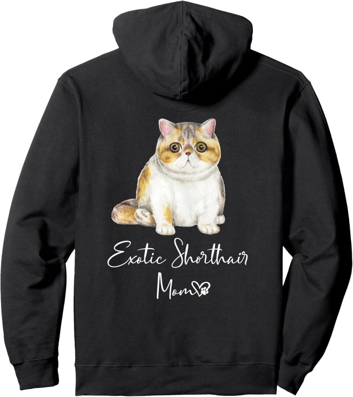 EXOTIC SHORTHAIR MOM Mama Katze Katzenmama Frauchen Pullover Hoodie