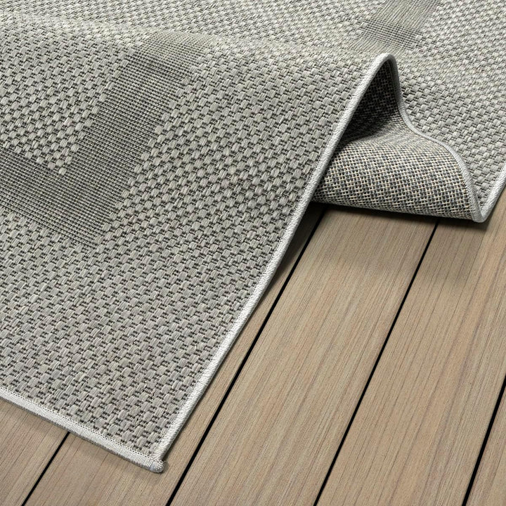 Mia´s Teppiche Malaga In- &amp; Outdoor Teppich Flachgewebe, Modisches Design, Schicke Farben, für Balko