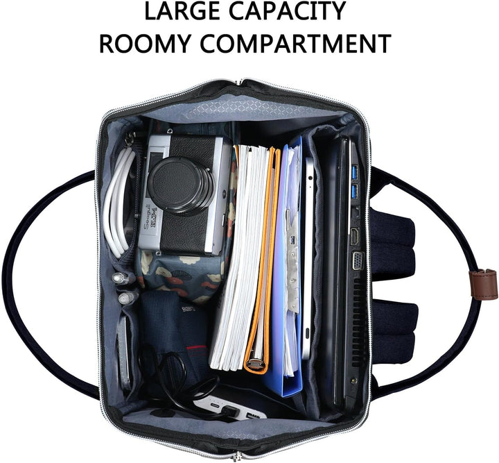KROSER Rucksack Damen für Schule Laptop Rucksack 15,6 Zoll Schulrucksack Daypack Wasserdichte mit US