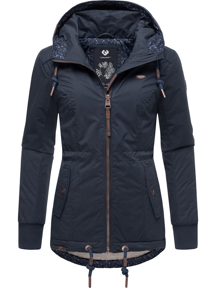 Ragwear Damen Winterjacke Outdoorjacke wasserdicht mit Kapuze YM-Danka XS-6XL L Navy022, L Navy022
