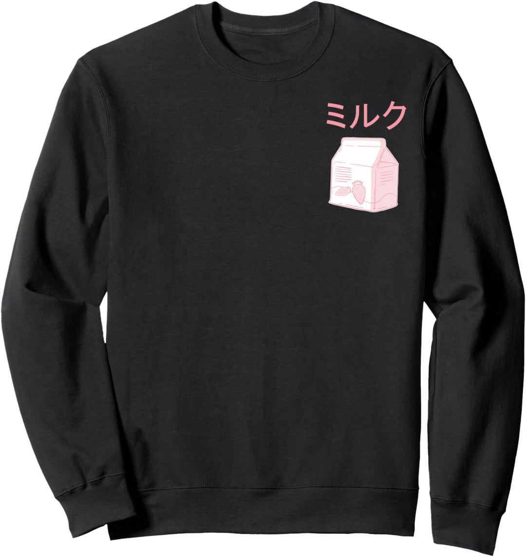 Aesthetic Japanese Milk - Japanische Schrift, Japan Kawaii Sweatshirt
