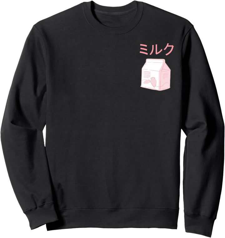 Aesthetic Japanese Milk - Japanische Schrift, Japan Kawaii Sweatshirt