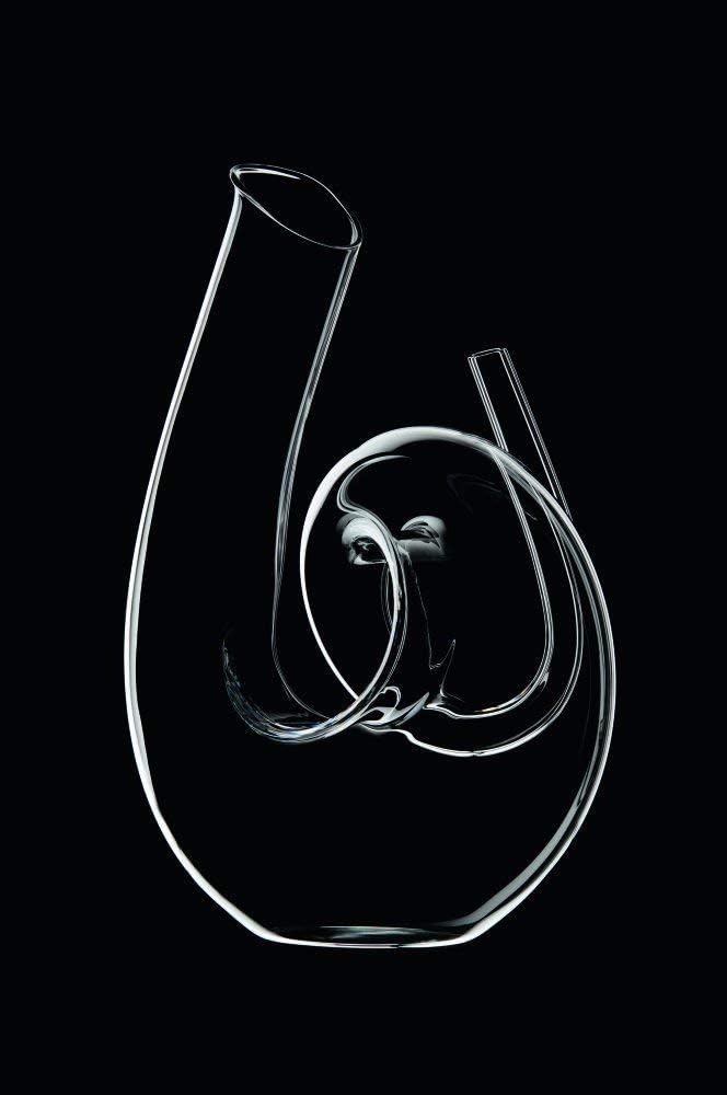 Riedel Dekanter Set Curly mit Riedel Glastuch (2011/04 S1 + 5010/07) Vorteilsset