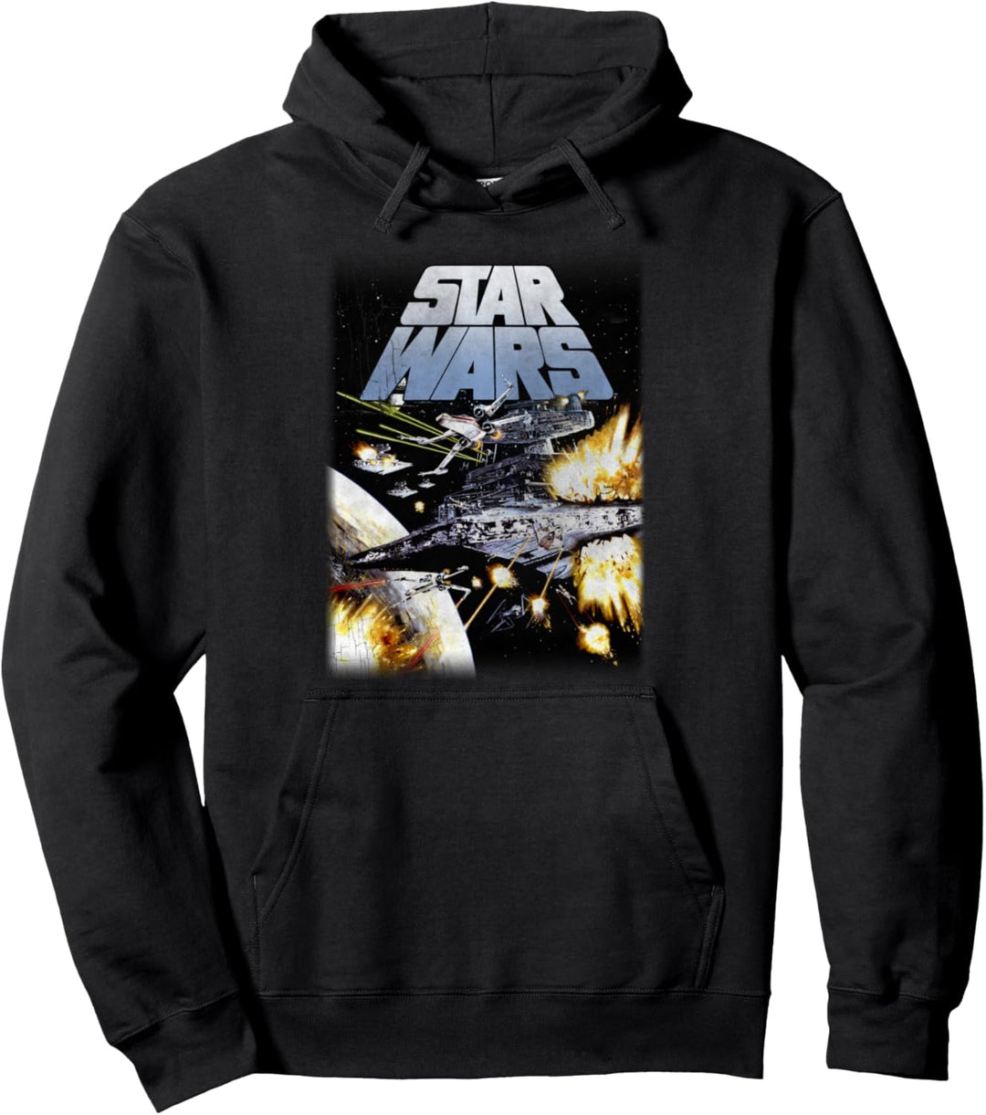 Star Wars Starships Fighting Poster Pullover Hoodie