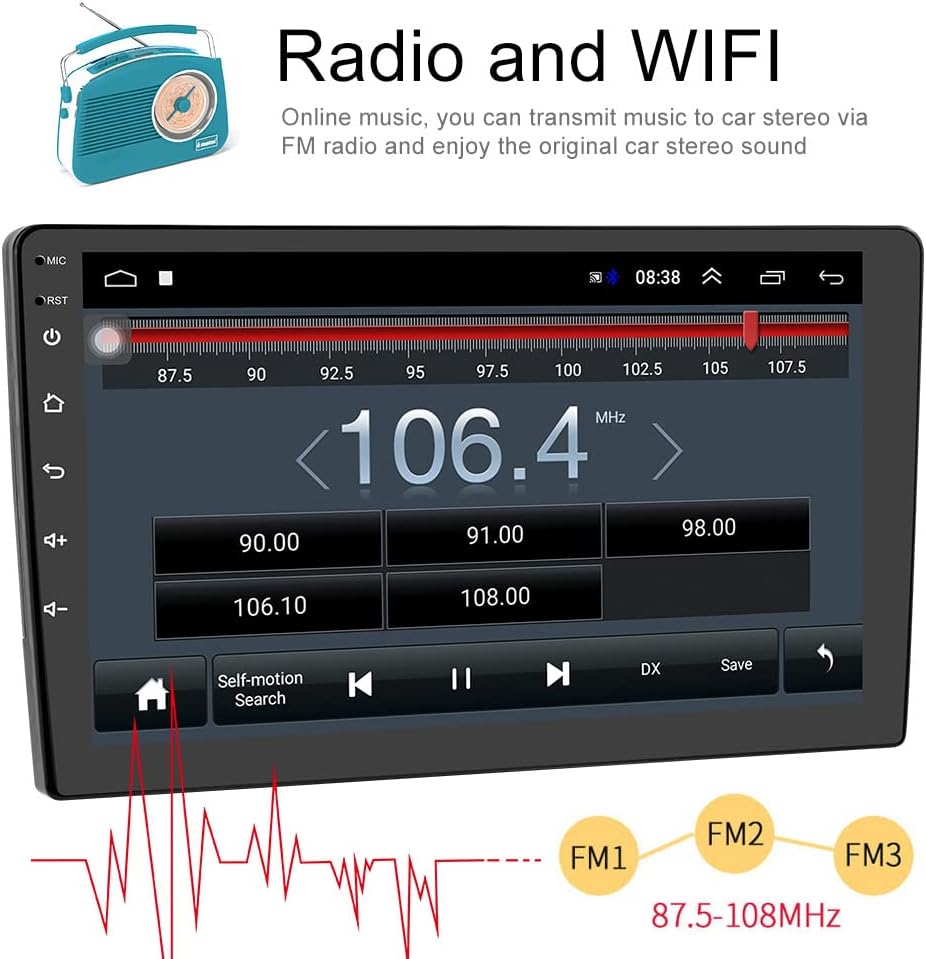 Riloer MP5 Multimedia Player Unterstützung Bluetooth WiFi FM Radio Doppel USB 2 Din Android Autoradi