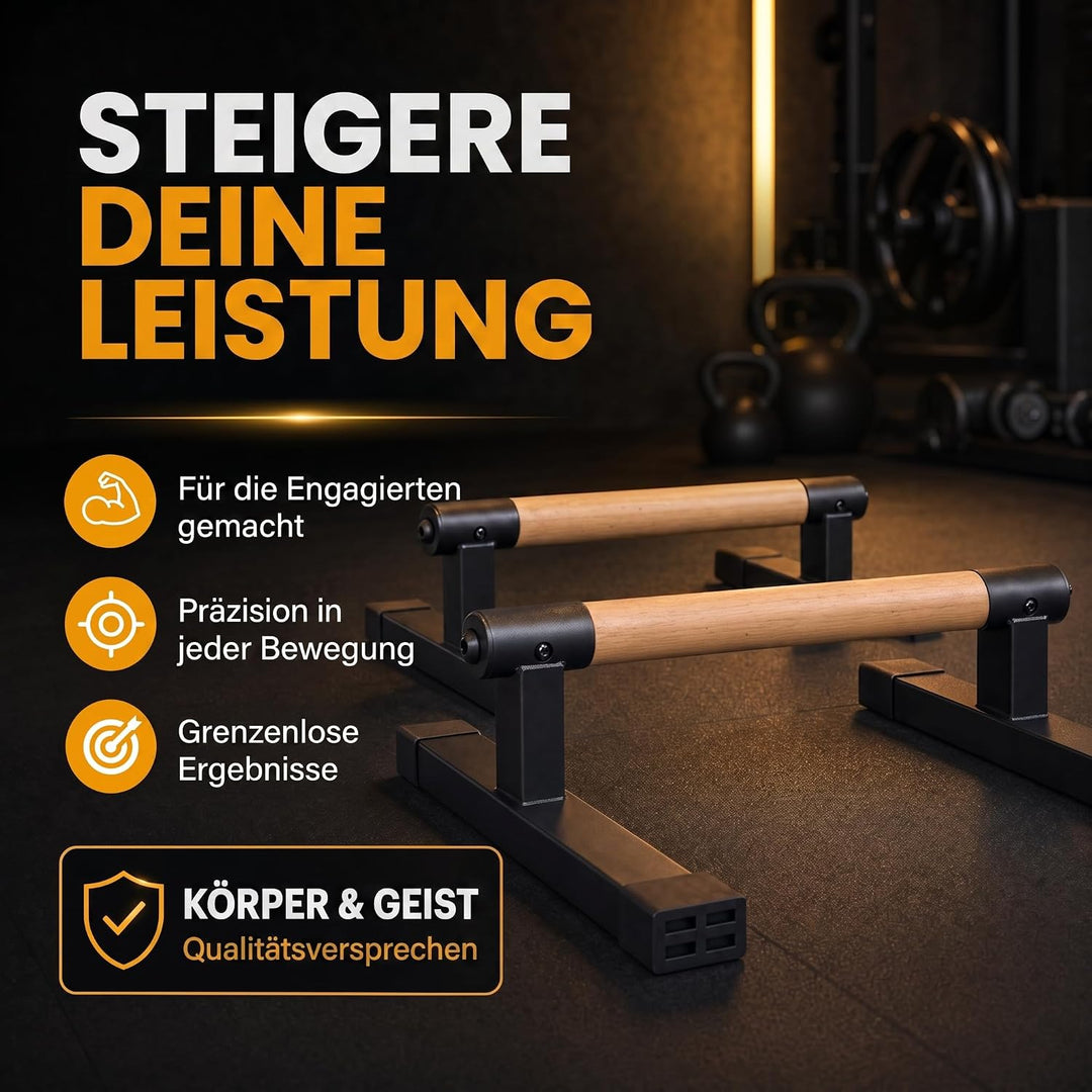 Body &amp; Mind® Push-Up Liegestütz-Griffe; Kompakte Trainings-Griffe Fitness-Rack für Ganzkörper-Traini