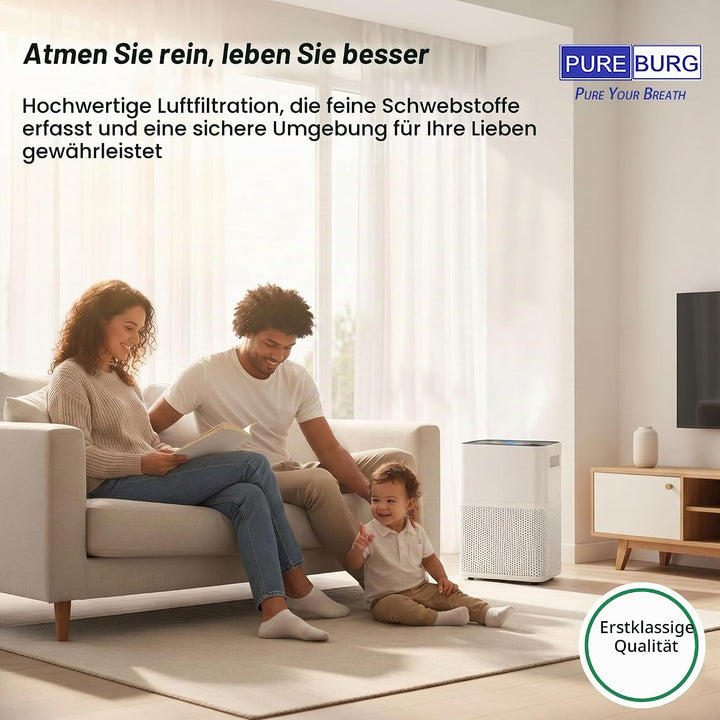 PUREBURG Vital 100 Ersatzfilter Kompatibel mit Levoit Vital 100 Luftreiniger, Artikelnummer Vital 10