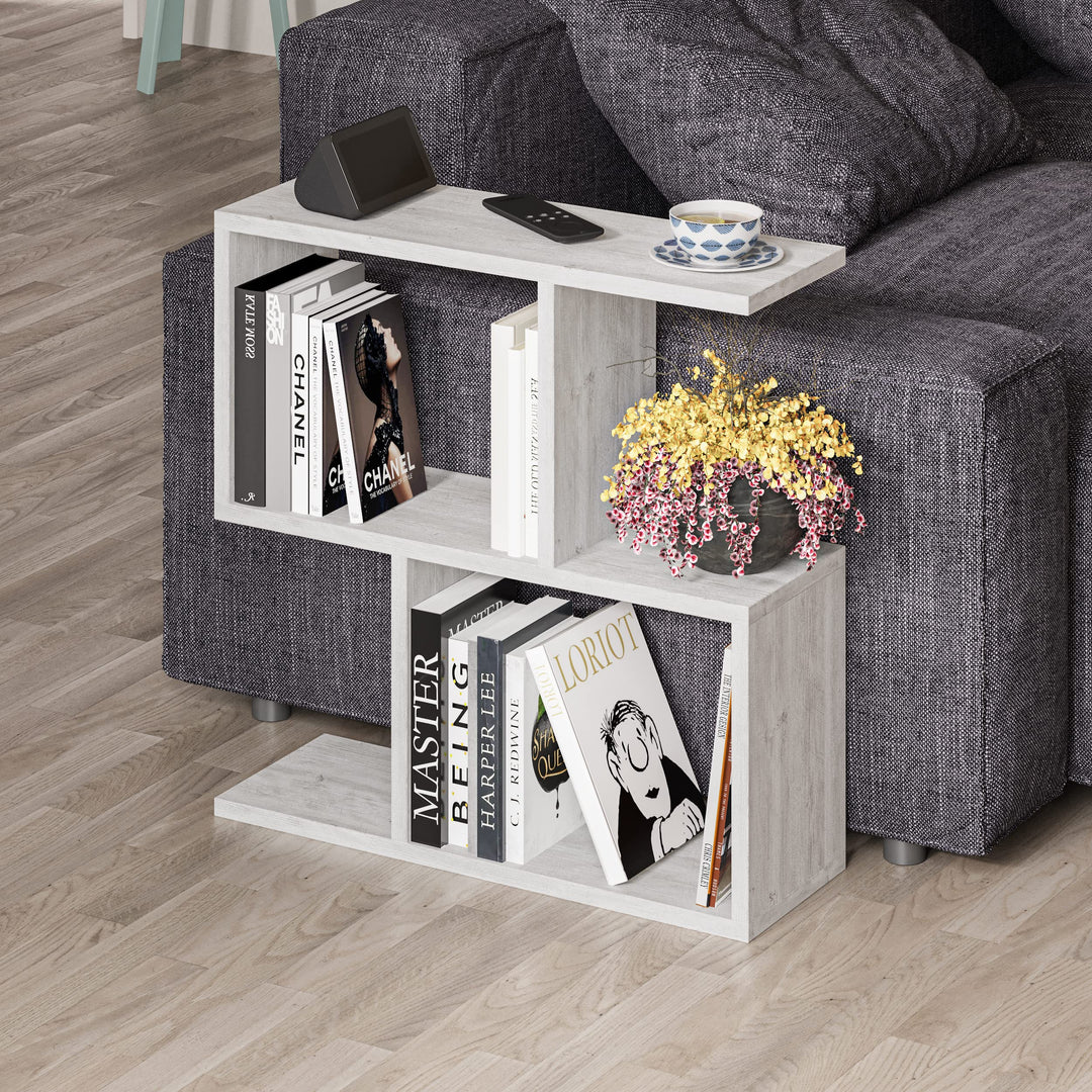 HOCUS PICUS | Homemania Holz Beistelltisch mit 2 Etagen | Sofatisch, Regal-Organizer, Büro, Wohnzimm
