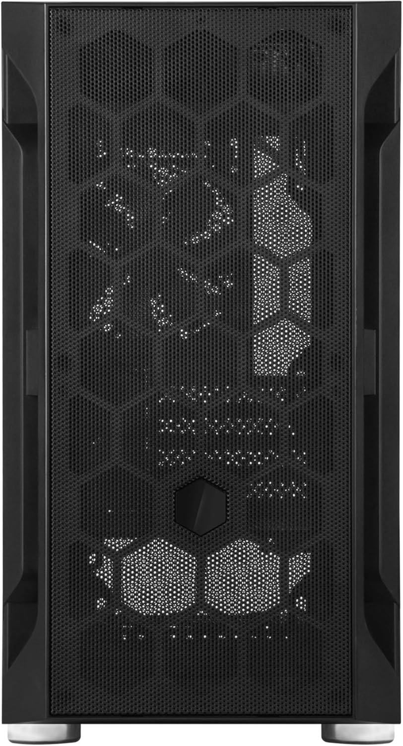 SilverStone Technology FARA H1M, Micro-ATX, Stahlgitter, Hartglas-Seitenblende, Kunststoff, Stahlgeh