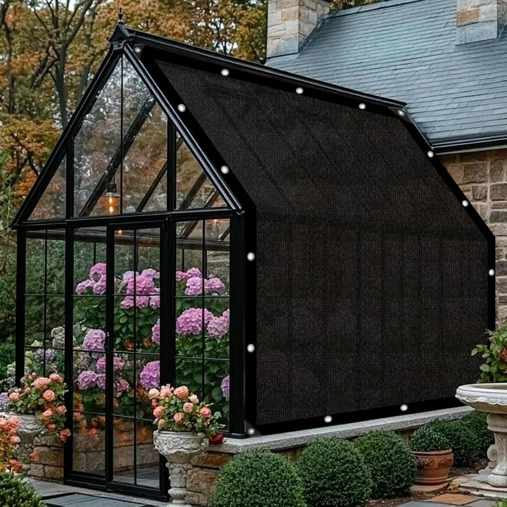 Schattierungsnetz 80% UV Schutz mit Ösen 4x6m für Garten | Sonnensegel aus HDPE, UV-beständig, atmun