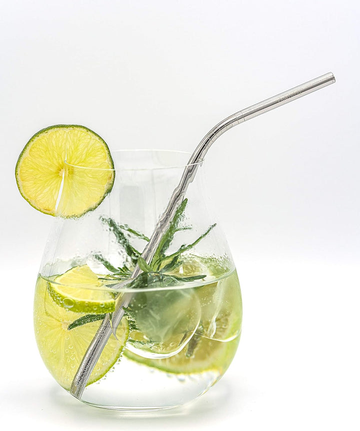 Riedel O 5515/67 Gin Tonic Optical Gläser Set 4 Stück + Gratis 4er Set EKM Living Edelstahl Strohhal