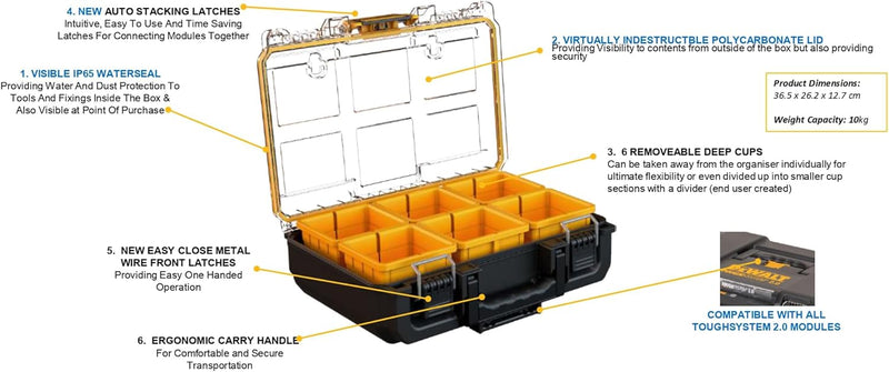 Organizador - ½ TOUGHSYSTEM 2.0