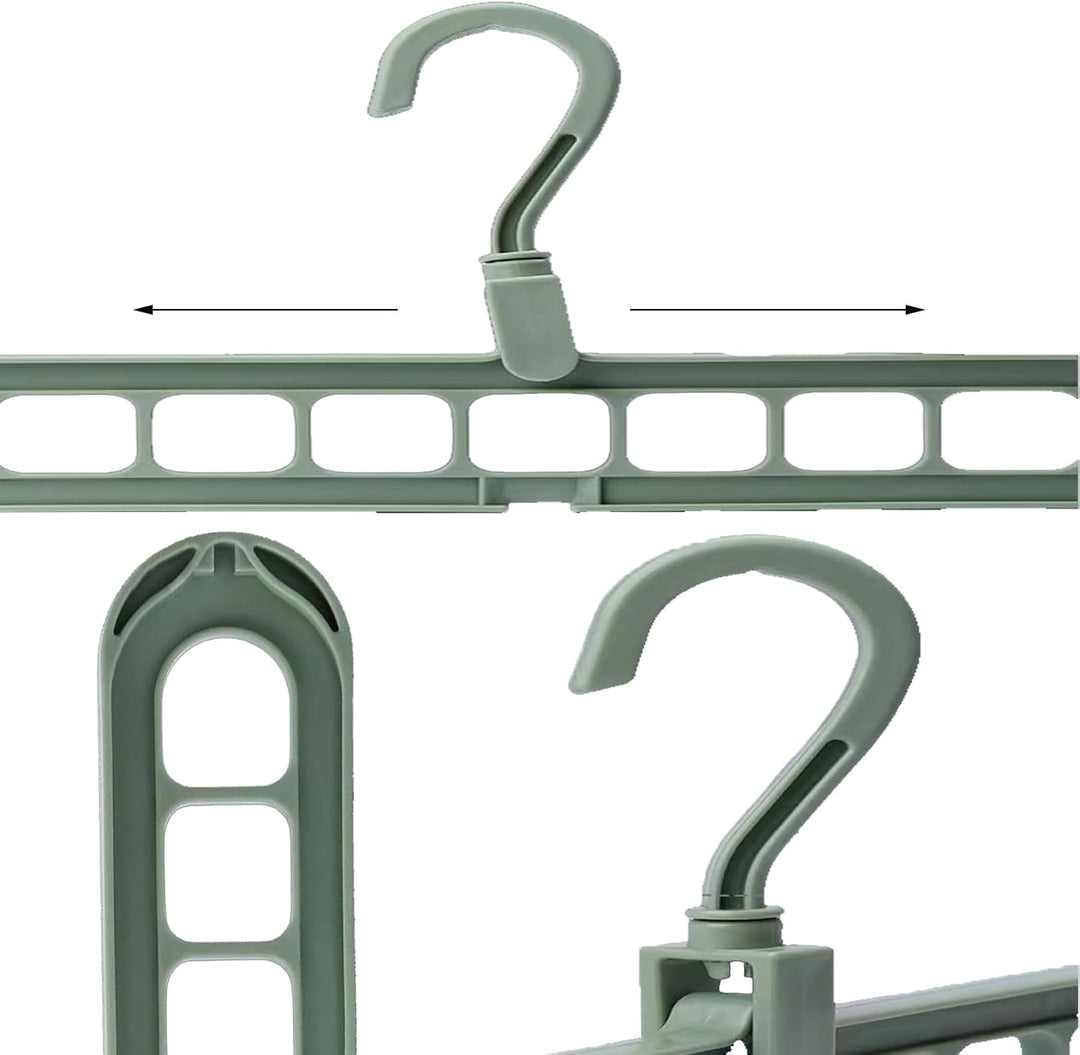 9 in 1 Kleiderbügel, Cascading Clothes Hanger, Multi Bügel Magic Hanger Organizer, für Kleiderschran