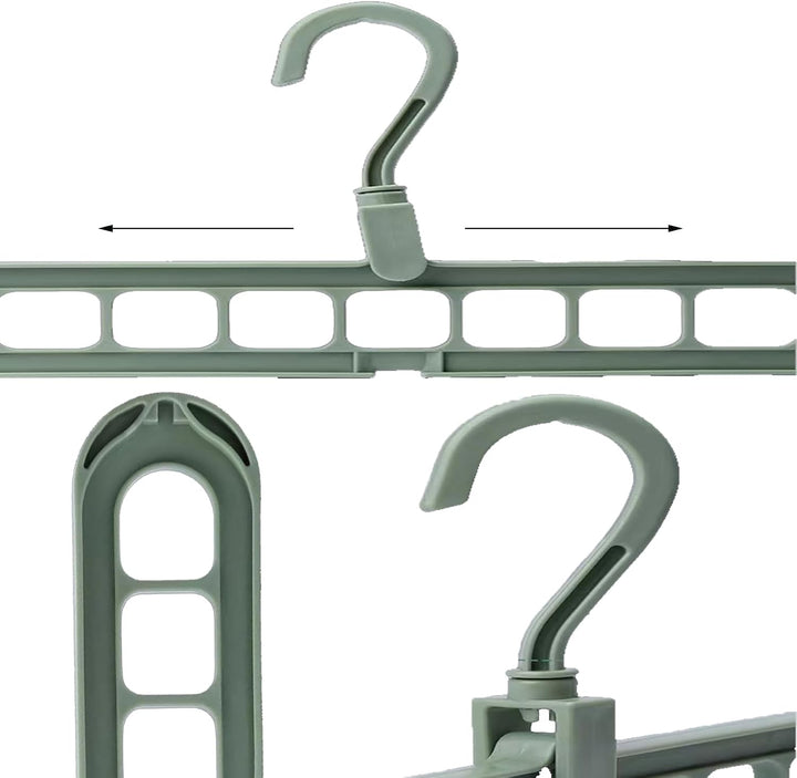 9 in 1 Kleiderbügel, Cascading Clothes Hanger, Multi Bügel Magic Hanger Organizer, für Kleiderschran