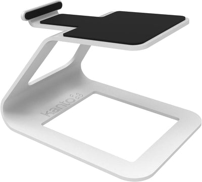 Kanto SE2W Elevated Desktop Speaker Stands for Small Speakers | White | Pair Weiss, Weiss