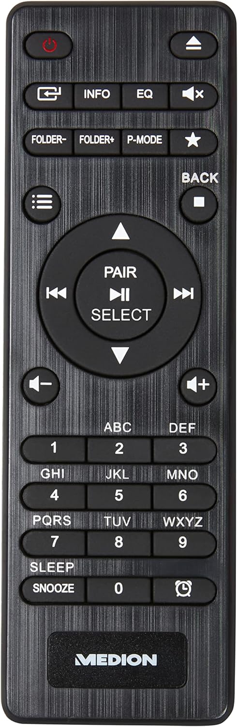 MEDION P66024 All in One Audio System (Internet, DAB+, PLL-UKW Radio, CD/MP3-Player, Bluetooth 5.0,