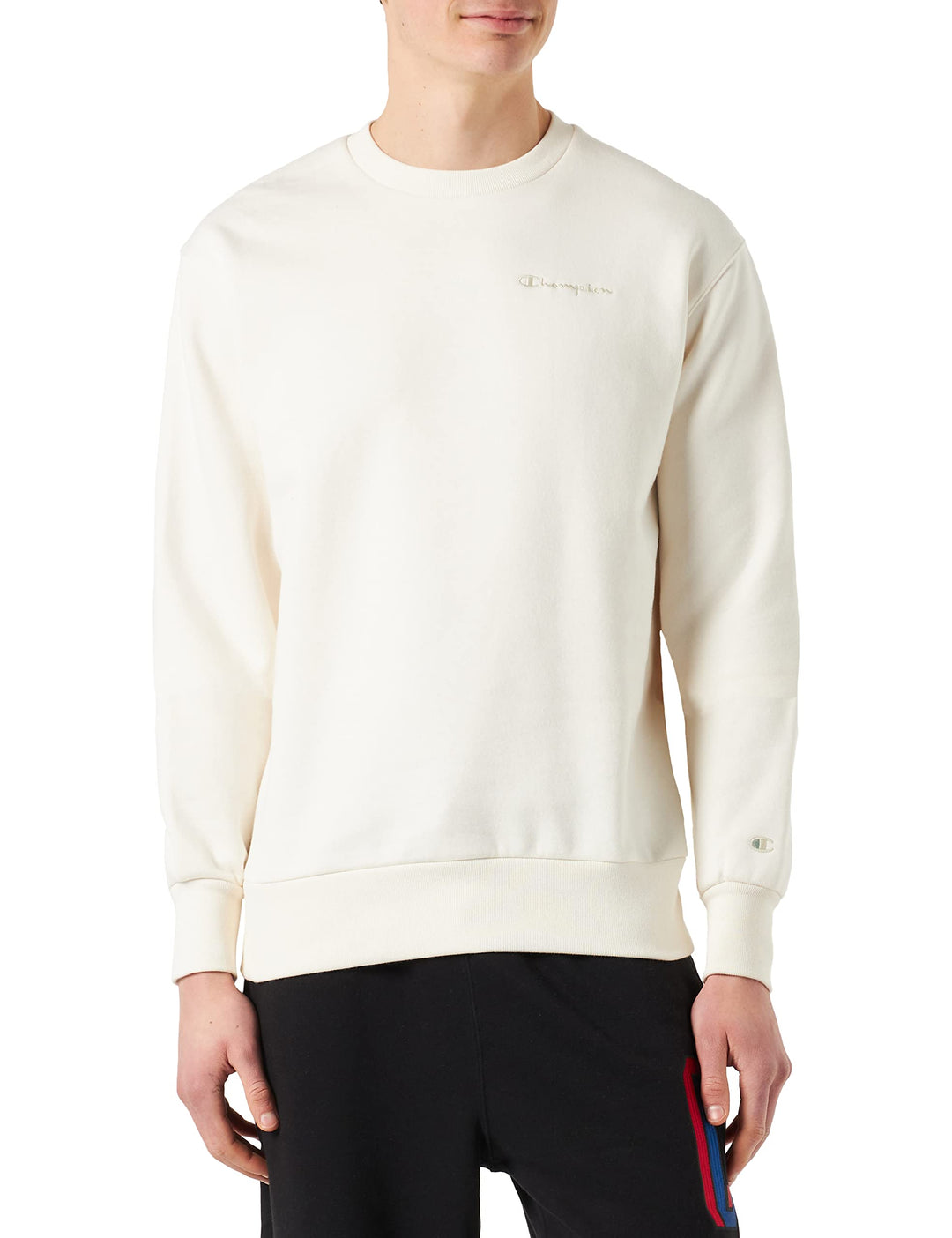 Champion Herren Eco Future Fleece Custom Fit Crewneck Hoodie, L Avorio