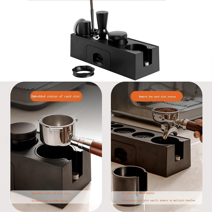 Tamperstation für Barista (51~58mm), Tamper Station aus ABS, Espresso Tamping Station, Kaffe Siebträ