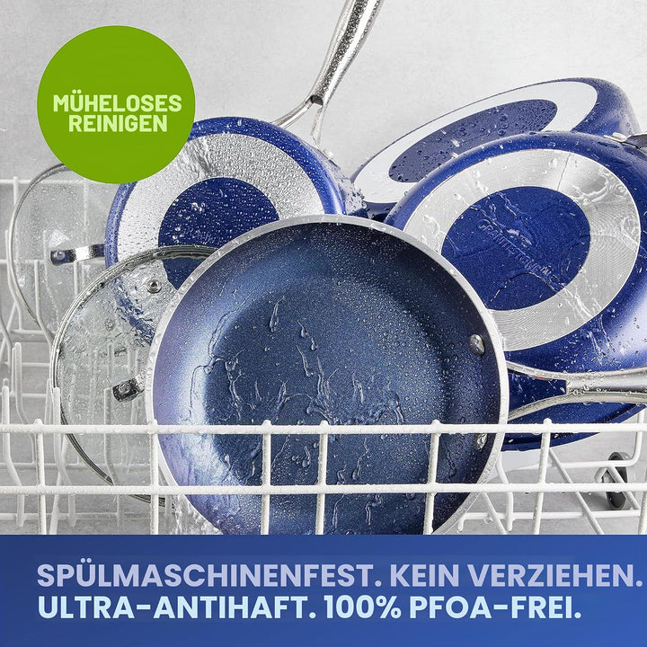 Granitestone Antihaftbeschichtete 10,5-Zoll-Grillpfanne/Flachgrill mit extrem haltbarer, dreifach be