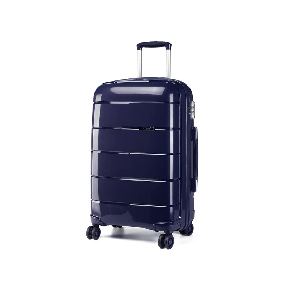 KONO Kabinentrolley 55x40x20 Leicht Kleiner Koffer Trolley Handgepäck Hartschale Reisekoffer mit 4 R