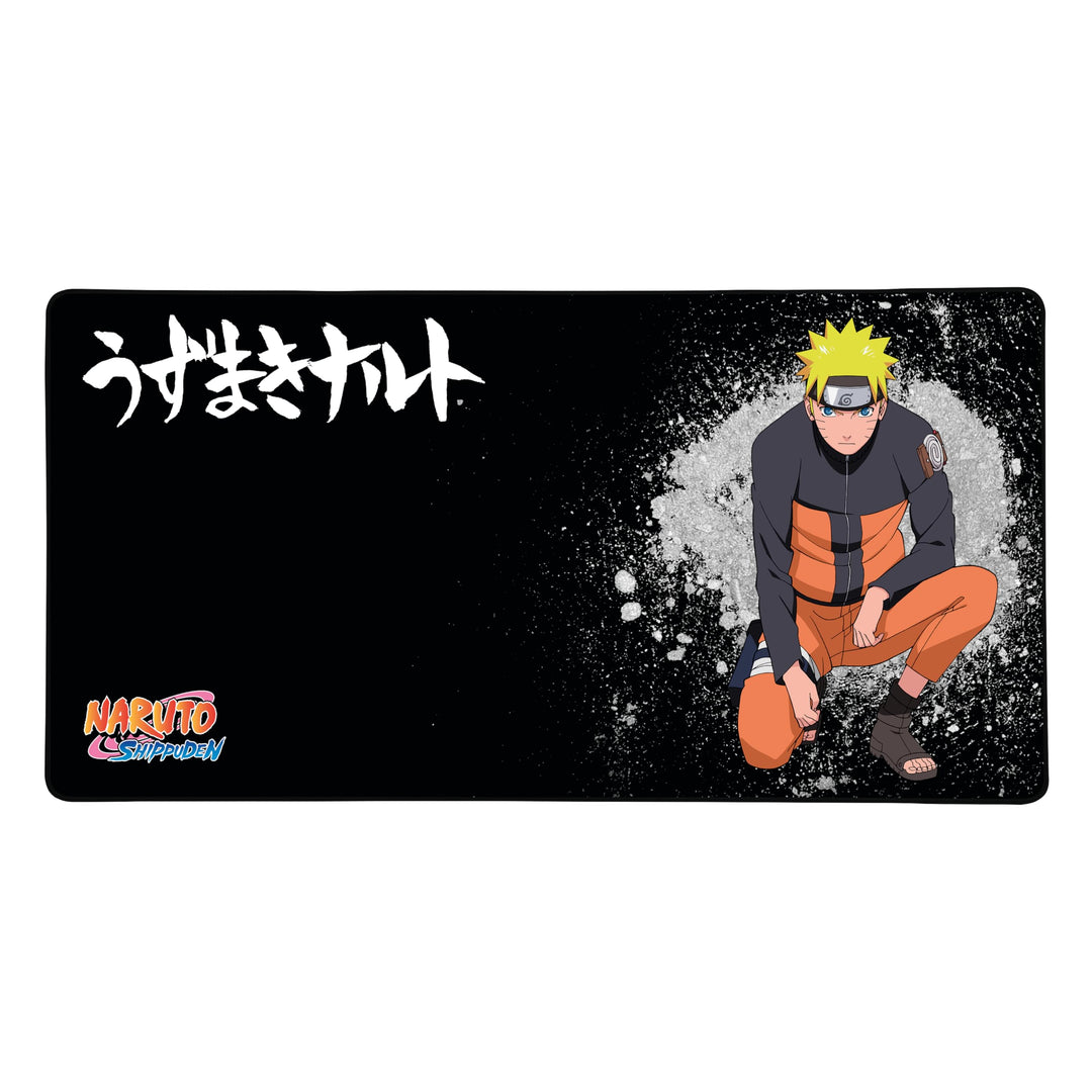 Konix Naruto Shippuden XXL Gaming-Mauspad 90 x 46 cm - rutschfeste Gummibasis - Naruto-Motiv - Schwa