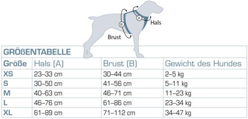 Kurgo Journey Air Hundegeschirr, Mit gepolstertem Brustteil und Rückgriff, Für Hunde von 11-23 kg, G