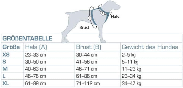 Kurgo Journey Air Hundegeschirr, Mit gepolstertem Brustteil und Rückgriff, Für Hunde von 11-23 kg, G
