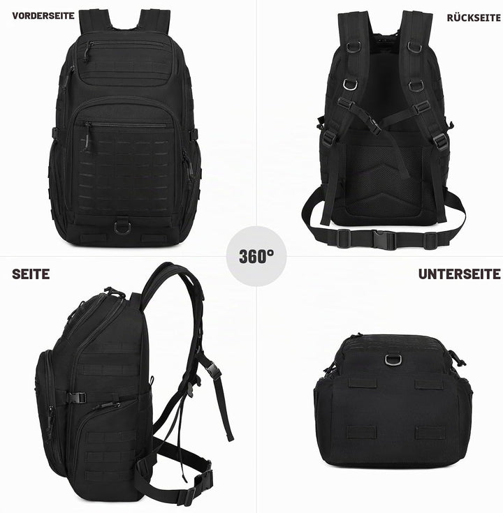 VINBAGGE Rucksack Taktischer 40L Herren Wanderrucksack Trekkingrucksack Angelrucksack Molle Schulter