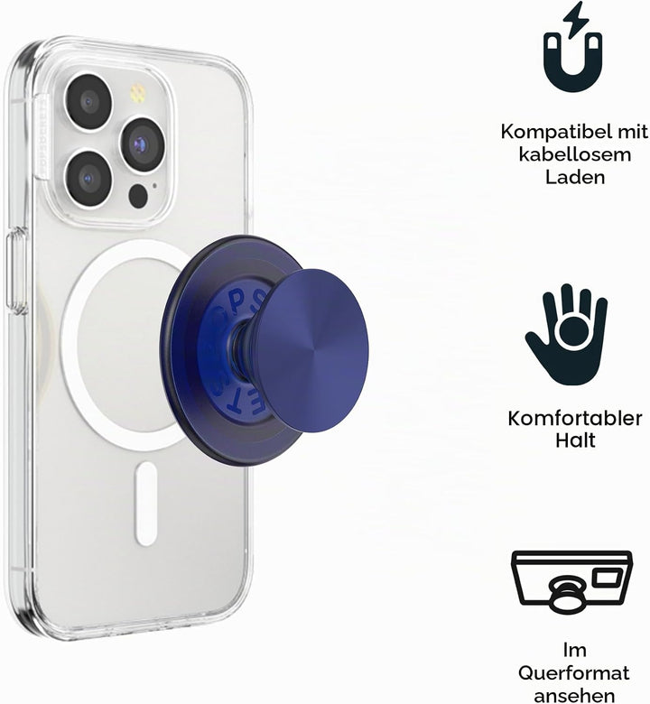PopSockets Phone Grip for MagSafe with Kickstand, Magnetic Stand, Swappable Top, Secure Hold for iPh