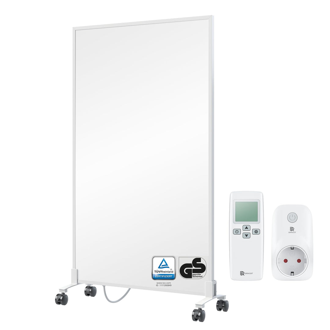 BR Bringer Infrarotheizung Standgerät - 800 Watt - Energiesparend - Mobile Elektroheizung mit Standf