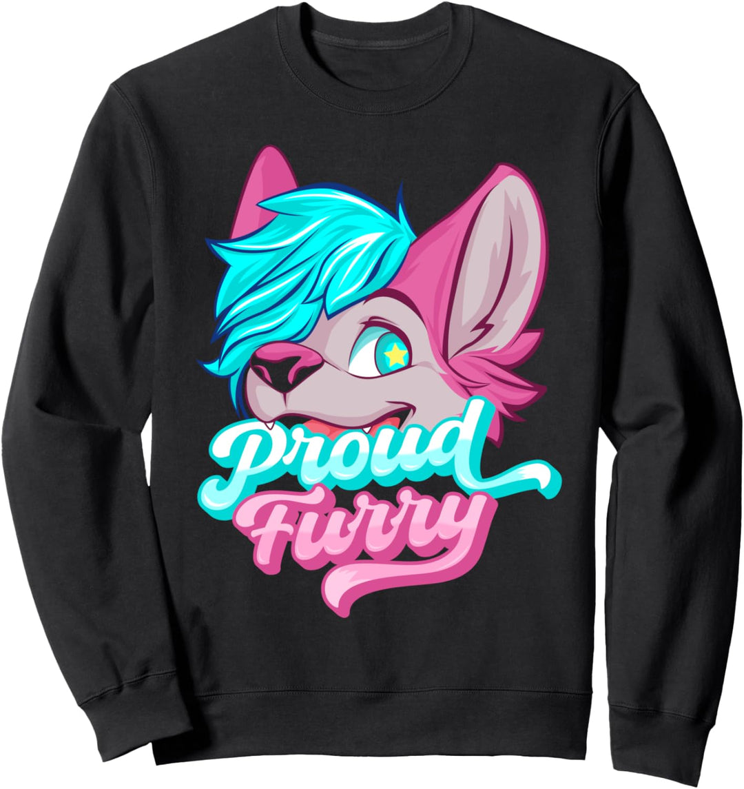 Proud Furry Fandom Furries Tails Ears Furry Person Cosplay Sweatshirt
