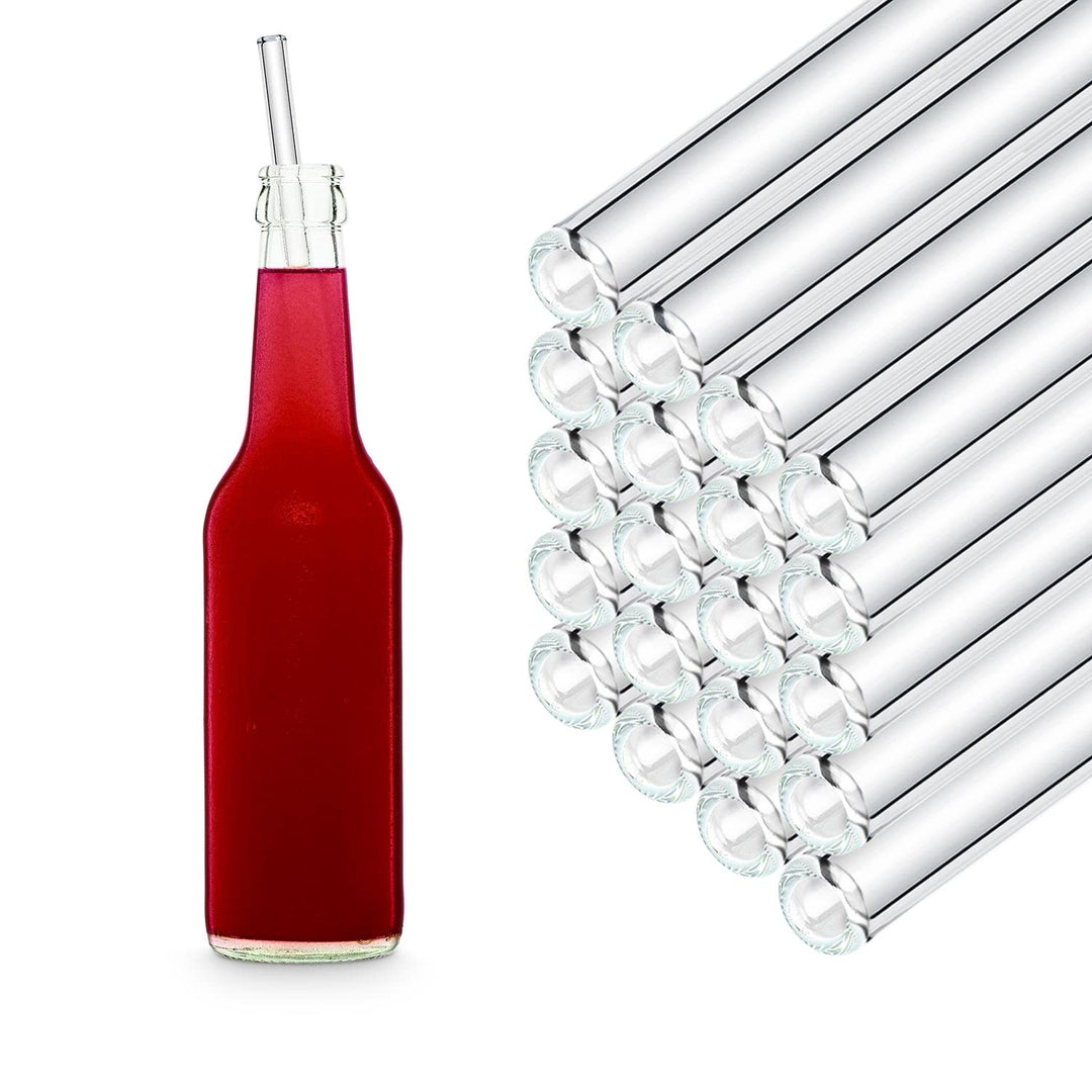 HALM 50x 27 cm Glasstrohhalme für die Gastronomie - perfekt für Kukki Cocktail Flaschen Strohhalme a