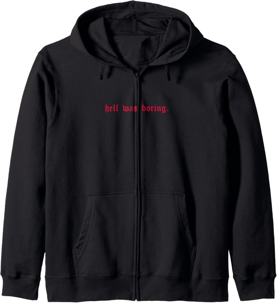 Hell was Boring Aesthetic Gothic Grunge Satan Goth Clothing Kapuzenjacke