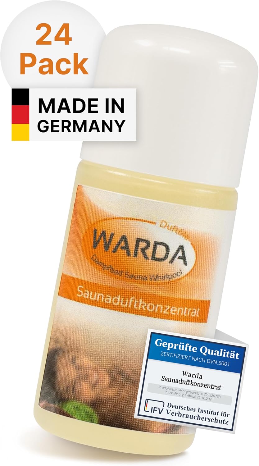 Miniatur-Set mit 24x 20 ml Flaschen von Warda Saunaduftkonzentrat Adventskalenderfüllung (24, WINTER