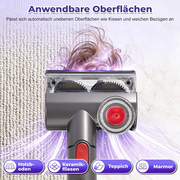 Tangle-free Mini Turbinendüse für Dyson V6 V7 V8 V10 V11 V15 SV22 DC59 DC62 DC77 UP17 Staubsauger Tu