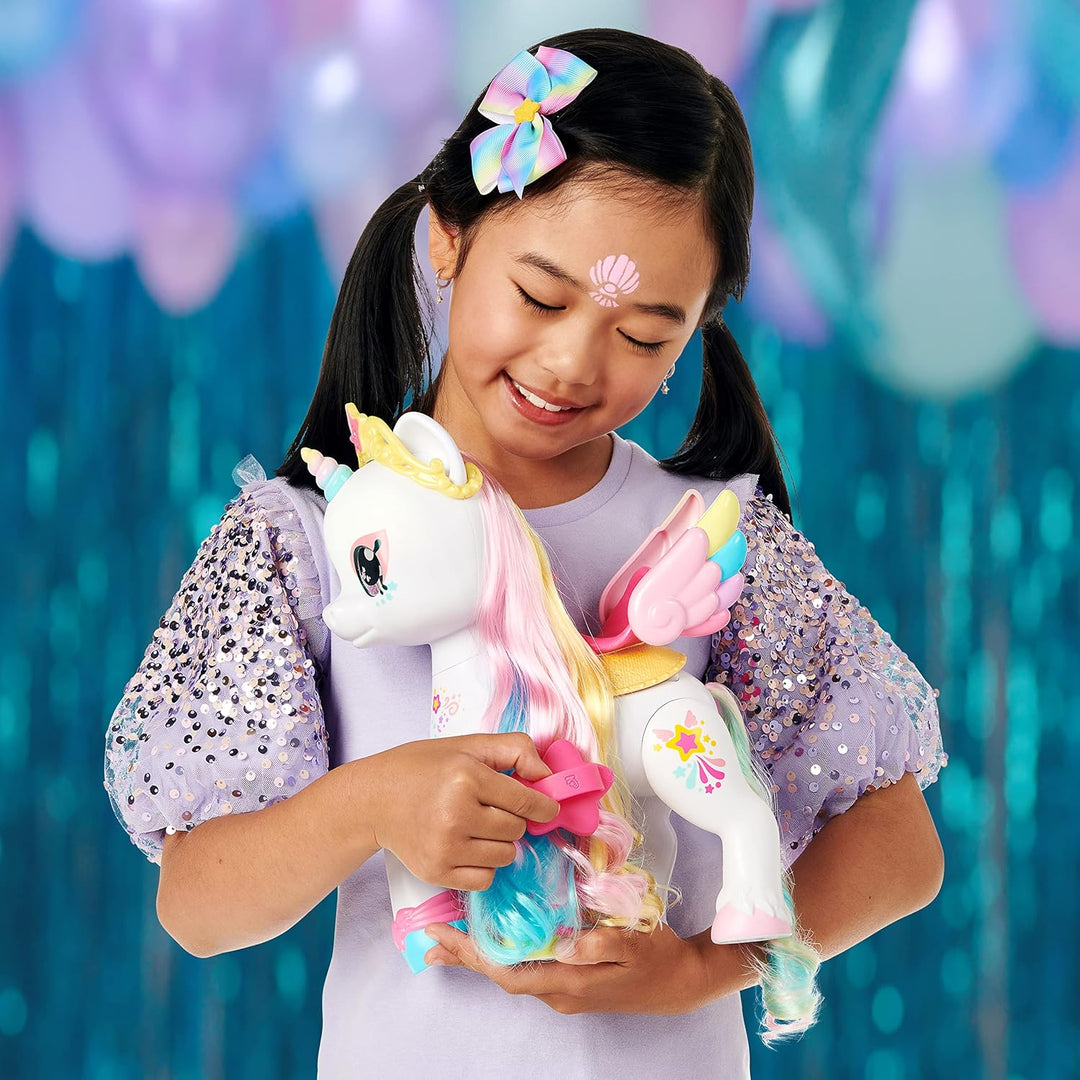 Kindi Kids Einhorn mit geheimem Sattelfach und Zauberschwamm für magische Gesichtsbemalung., 50247 S