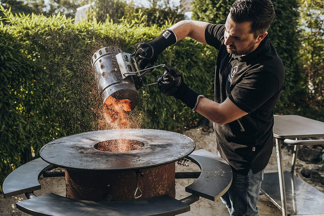 Moesta-BBQ 10375 - GrillGloves No.1 Grösse L/XL für Profis - Bis 500°C hitzebeständiger Grill- / Ofe