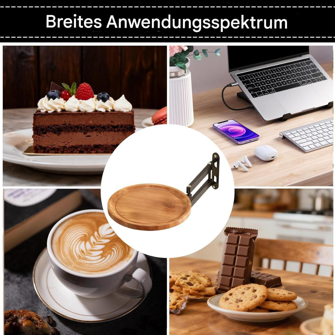 Wandmontierbarer Klapptisch | Ausziehbare Wand Schreibtisch | Runder Klappbarer Tisch - Für Küche Ba