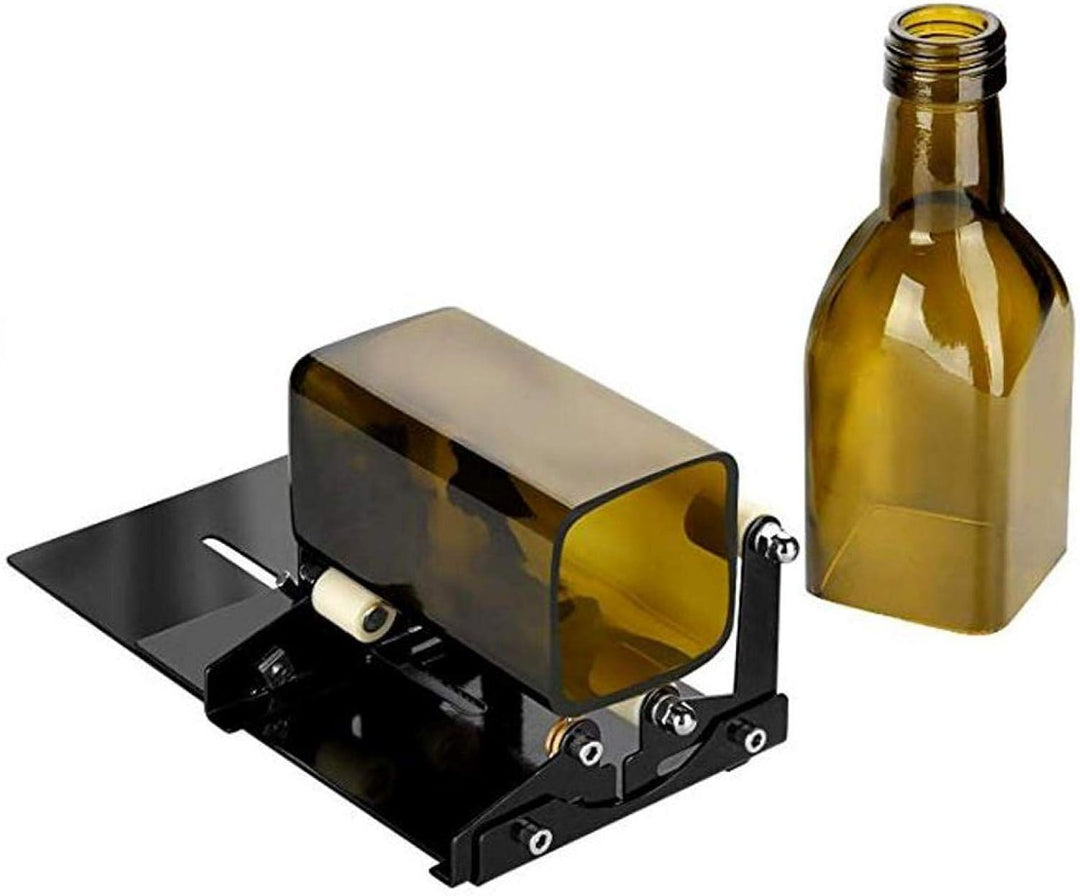 Glasflaschenschneider, Glasschneider für Flaschen, Glasflaschenschneider-Schneidwerkzeug-Kit Quadrat