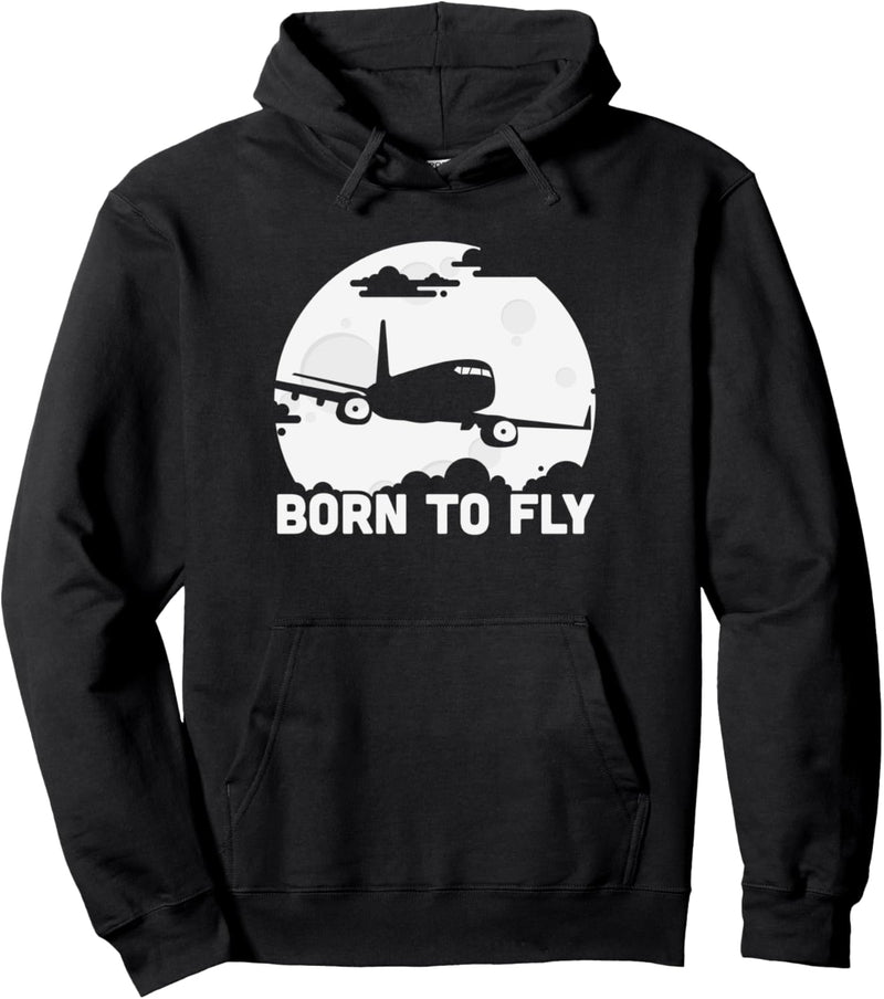 Flugzeug | Flugschule | Born to Fly Pullover Hoodie