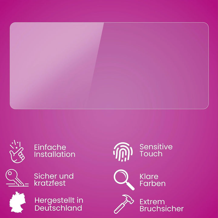 atFoliX Glasfolie kompatibel mit WMF Perfection 890L Displayfolie, 9H Hybrid-Glass FX Schutzpanzer F