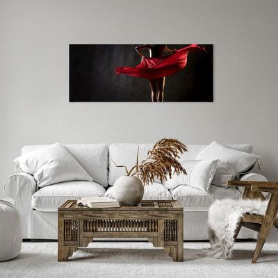 Panorama Bilder auf Leinwand 100x40cm Leinwandbild Schönheit Körper Tänzer Mädchen Gross Wanddeko Bi