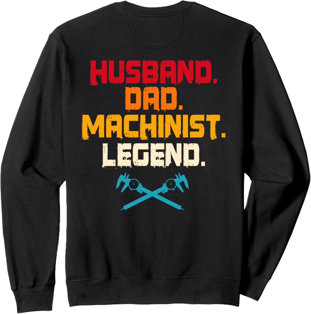Maschinistischer Papa Design auf der Rückseite der Kleidung. Sweatshirt
