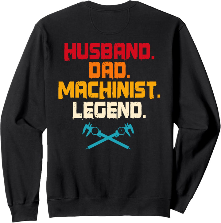 Maschinistischer Papa Design auf der Rückseite der Kleidung. Sweatshirt