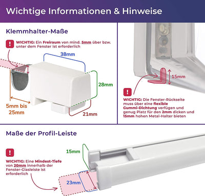 SchattenFreude Klemmfix-Plissee für Fenster | Mit Klemm-Haltern | Ohne Bohren | Beige, Breite: 135cm