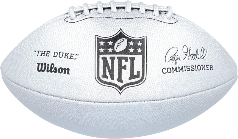 Wilson American Football NFL Duke Silver Official Single, Silver Official Single