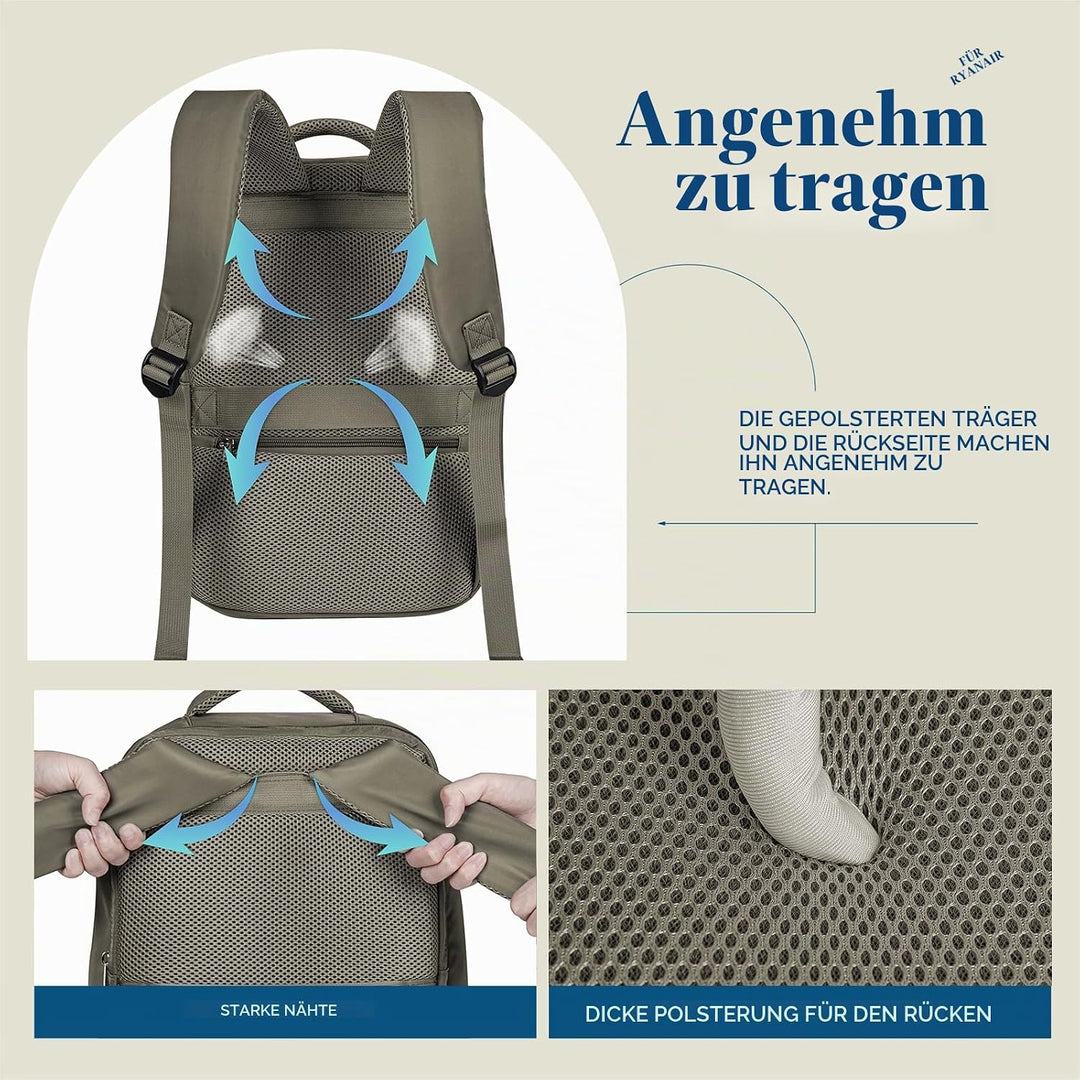 Lossga Für Ryanair Handgepäck 40x20x25 Handgepäck Rucksack Reiserucksack Flugzeug Rucksack 40x20x27