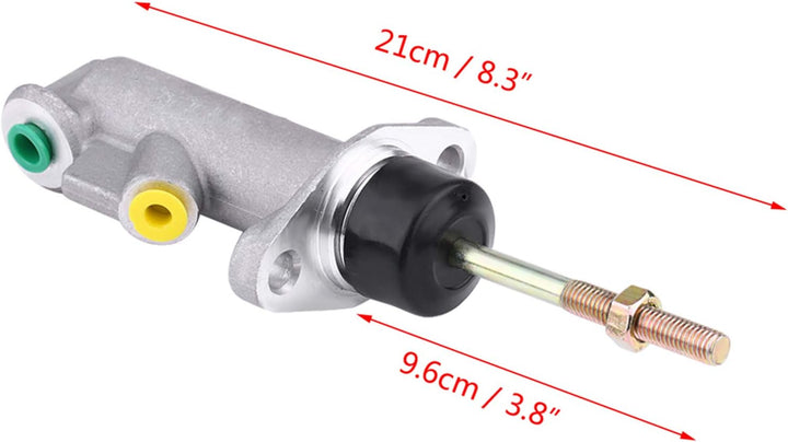 Handbremszylinder, Aluminiumlegierung Autobremse Kupplungsgeberzylinder 0,75 Zoll Bohrung Fernbedien