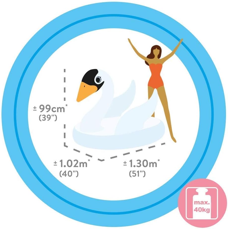 Intex Aufblasbares Spielzeug Schwan 130 x 102 x 99 3.Pequeño, 3.Pequeño