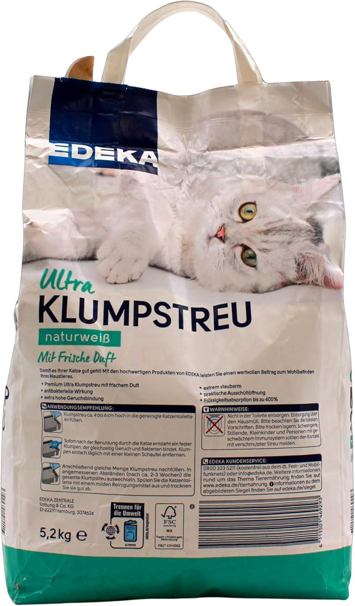 Edeka Ultra Klump-Streu Katzenstreu, (1 x 5.2 kg)